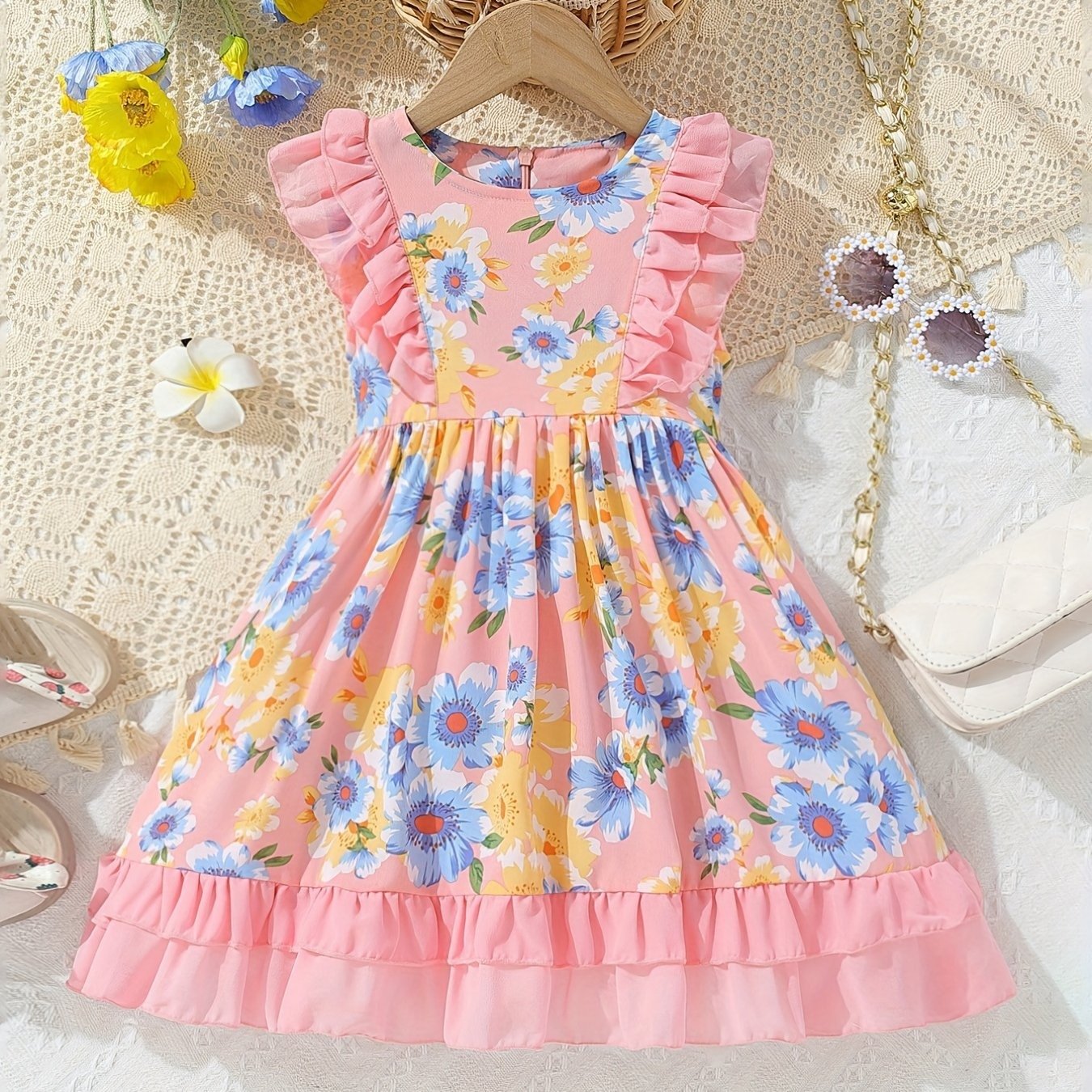 Premium Baby One Piece Linen Dress Kids Clothing